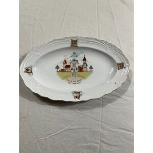 Edwin M Knowles Ironstone Childs Plate This Is The House That Jack Built 9.75"